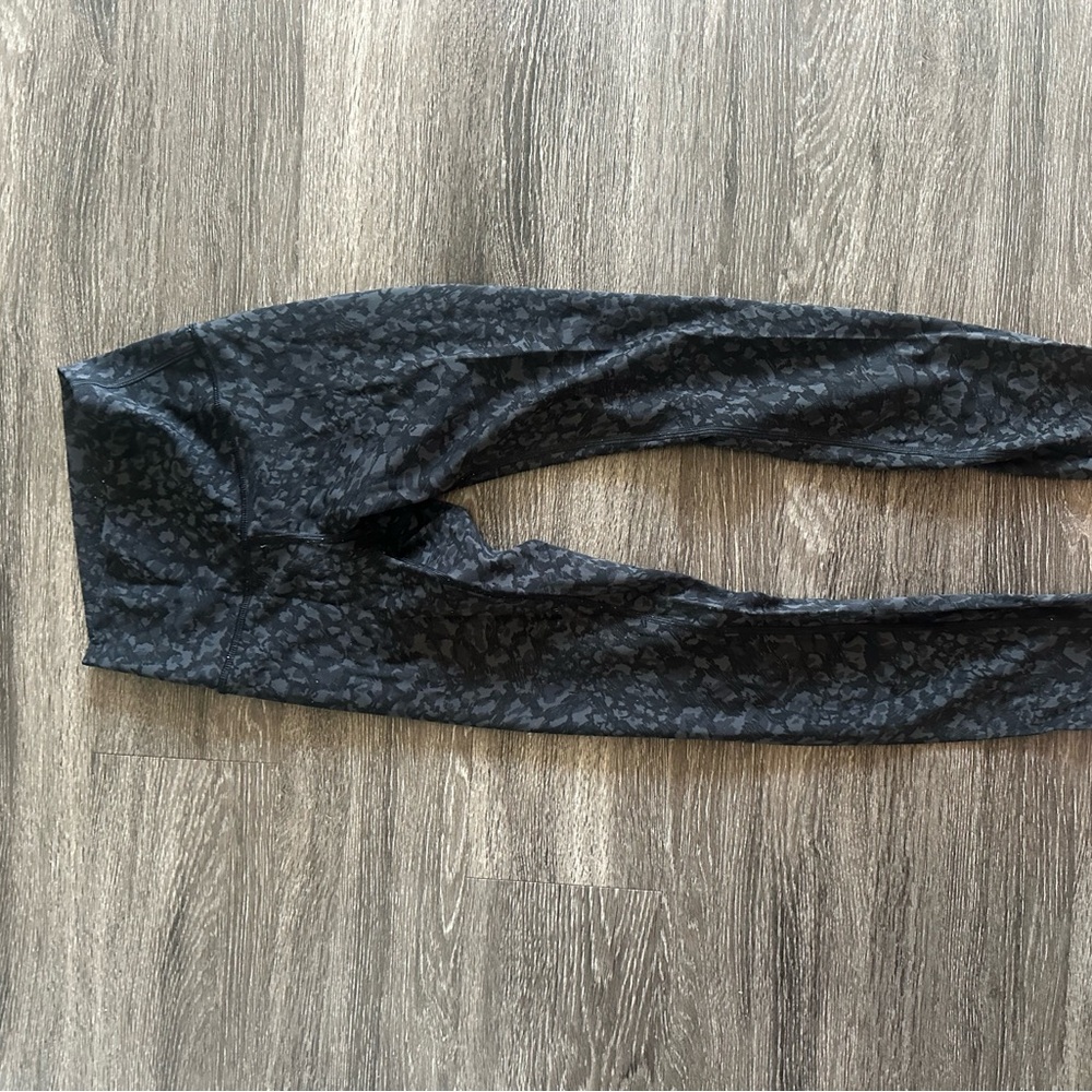 Lululemon Black Camouflage Leggings